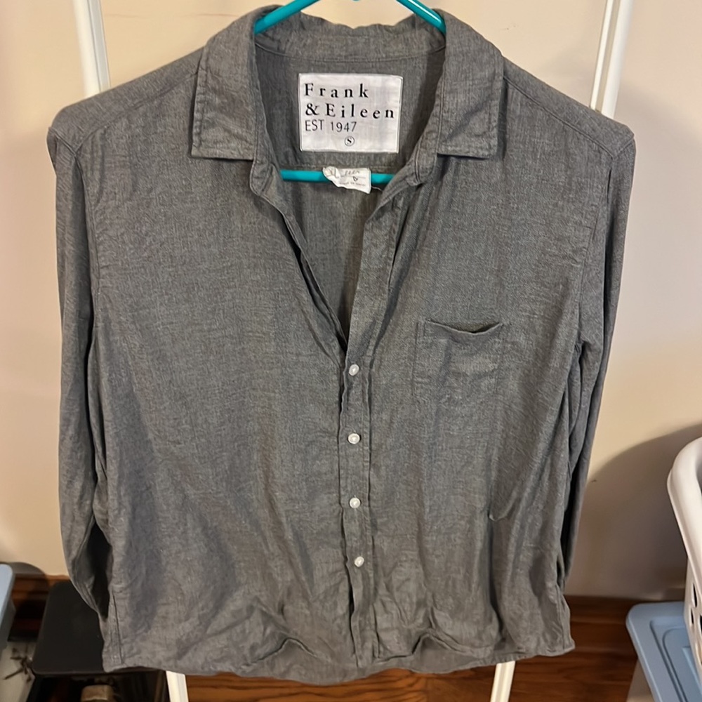 Frank & Eileen Eileen modal button down blouse